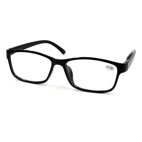 +1.50 Black Magnified Glasses